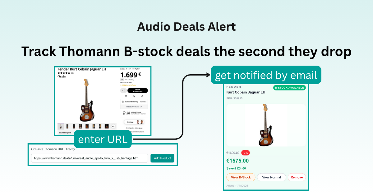 Audio Deals Alert